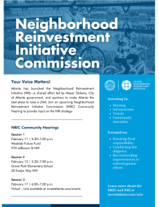 NRIC Community Hearings