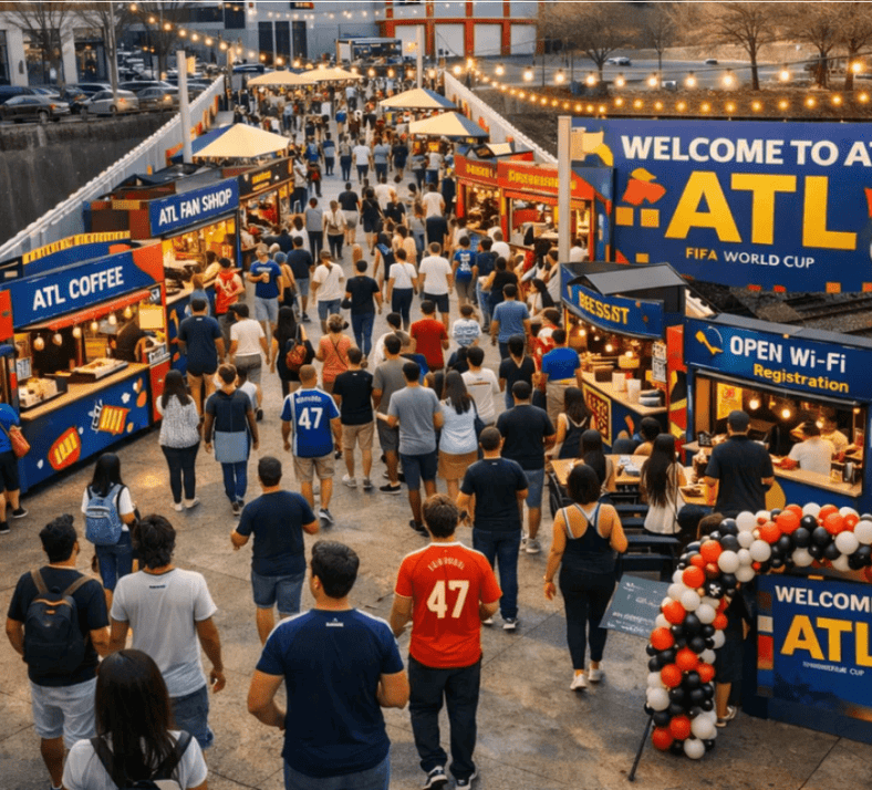 Local businesses can apply now to vend during the World Cup through the Welcome to ATL Experience
