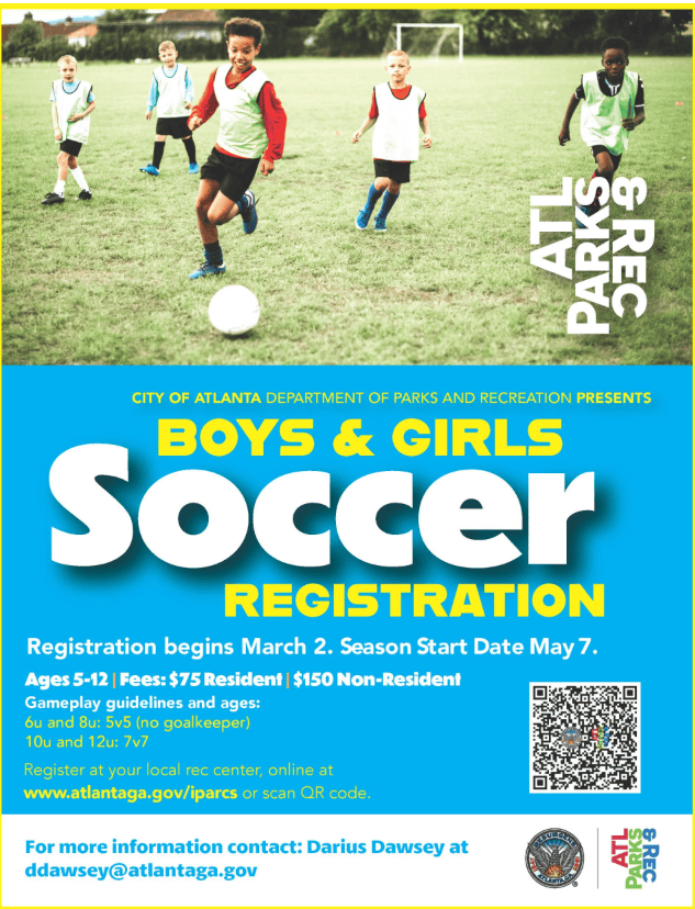 Boys & Girls Soccer Registration Banner